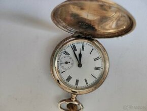 2 x stříbrné třipláštové kapesní hodinky jdoucí
