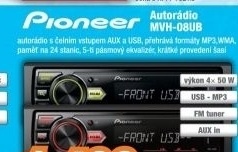 PIONEER MVH-08UB , USB , MP3 , AUX.....