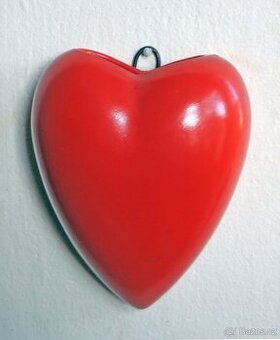 Nástěnná váza - srdíčko