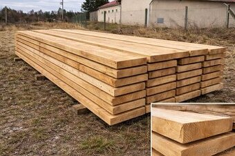 Prodám modřínové fošny – vzduchosuché, 50 mm, délka 4 m