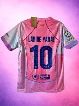 Limitovaný růžový dres FC Barcelona „90“ – Yamal #10