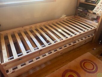 UTÅKER Stohovatelná postel, borovice, 80x200 cm