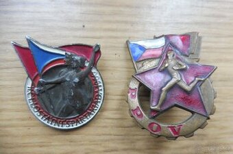 Odznaky PPOV a Spartakiáda 1960