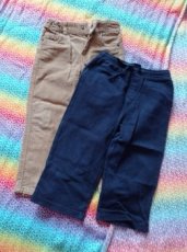 Dětské kalhoty manžestr + tepláky - 1