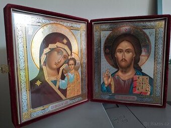 Pravoslavné ikony v sametové krabici