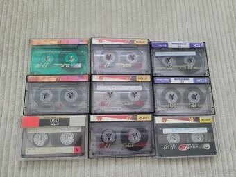 Použité MC kazety Sony, TDK, Maxell, Agfa, RAKS, BASF - 1