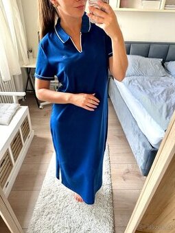 TOMMY HILFIGER DLOUHÉ MODRÉ ŠATY