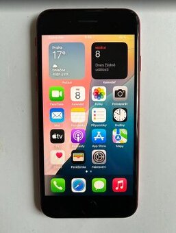 iPhone SE 2022, Červený 64 GB. Top stav