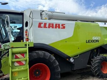 Sklízecí mlátička Claas Lexion 660, žací lišta V750, rok vý