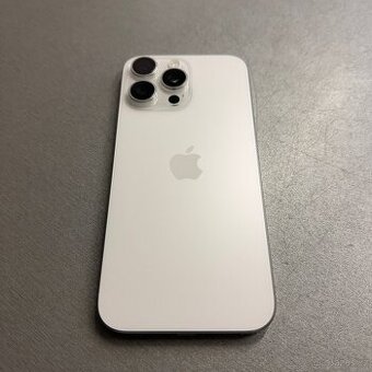 iPhone 16 Pro Max 256GB bílý, 100% baterie, rok záruka