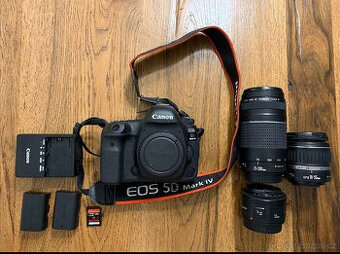 Canon EOS 5D Mark IV včetně objektivů a dalšího