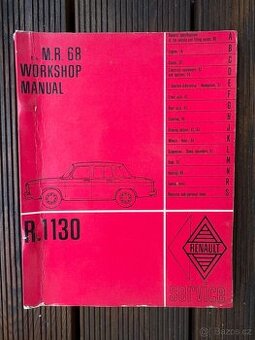 RENAULT 8 originální montážní servisní manual fabrický