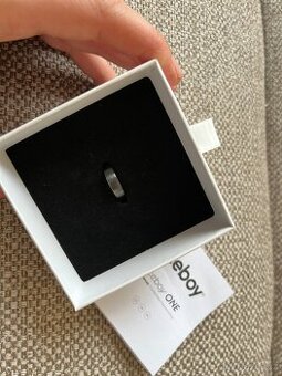 Platebni prsten Niceboy One, brushed black, vel.6