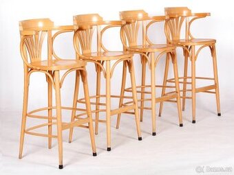 Vyhkledávané barové židle, barovky TON, buk, 8 ks