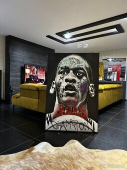 TISK NA PLATNO + RAM obraz 120x90 cm Michael Jordan