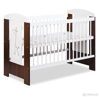 Dřevěná postýlka Klupś Safari žirafka