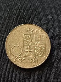 10 kčs 1991 Štefánik