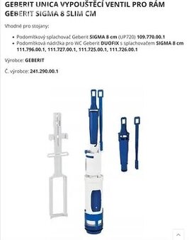 Vypouštěcí ventil Geberit typ 208, 241.290.00.1