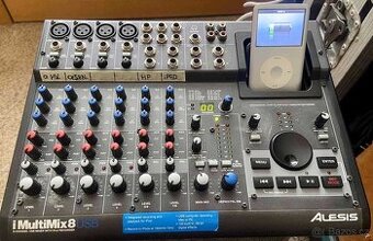 Mixpult Alesis iMultimix 8USB spolu s iPod Classic 6 gen.