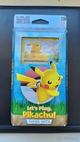 Originální Pokémon theme deck Let's play Pikachu