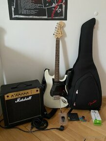Fender kytara + příslušenství