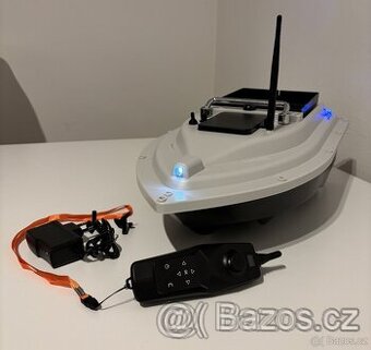 Zavážecí loďka s GPS, baterie 18000mAh - JEDNORUČNÍ OVLADAČ