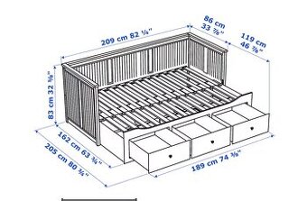 HEMNES - postel IKEA