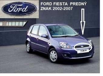 FORD FIESTA PREDNÝ ZNAK, EMBLÉM 11,4 X4,6 CM
