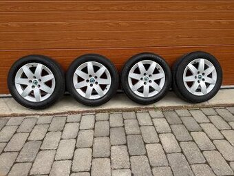 Alu kola 5x112 r16 s letními pneu - 1