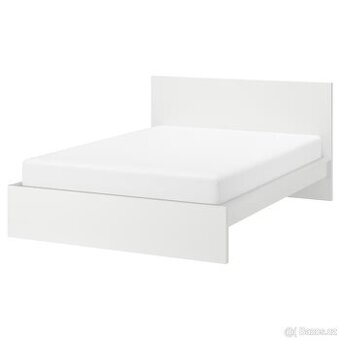 Postel MALM ikea 180x200cm bílá
