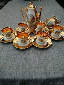 Porcelánová zlacená sada Tři Grácie, Český porcelán - 1