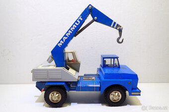 Jeřáb Mammut na setrvačník - Retro Hračky 