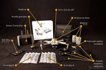 Dron DJi Air2S Fly More Combo se Smart Controllerem (+ odpoč