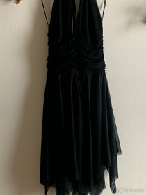 Dámské černé šaty na zavazování, vel. M, NOVÉ