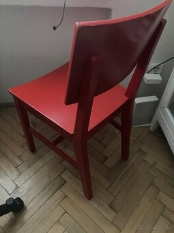 Jidelni cervene zidle IKEA - 1