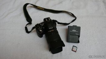 Nikon D5200 + 18-105 AF-S DX VR//64gb karta