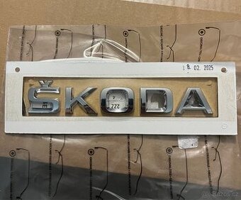 Nový Nápis Logo “Škoda”, OEM: 5JA8536872ZZ