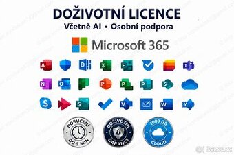 ✅ Office 365 • Win/Apple/Android • 5 zařízení • Doživotní