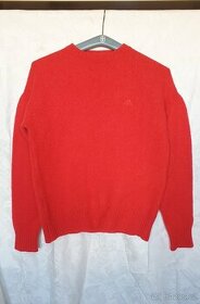 Vlněný svetr červený Kappa, 100 % vlna, velikost M - 1