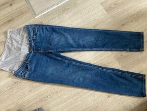 Těhotenské džíny Skinny Fit vel.42 + legíny L 44/46