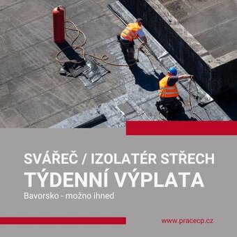 Izolatér plochých střech s týdenní výplatou - Bavorsko