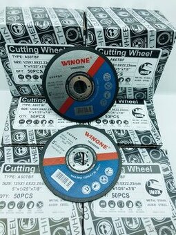 Řezné kotouče 125mm z likvidace obchodu