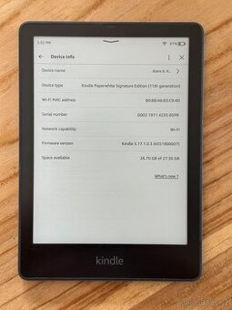Čtečka Amazon Kindle Paperwhite 11. gen Signature Edition 32