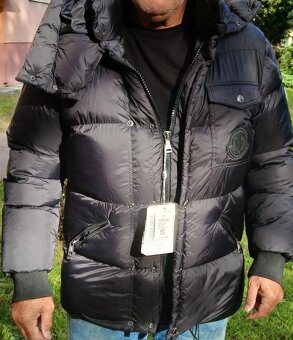 Pánská zimní bunda XL Moncler s kapucí - zimní komplet