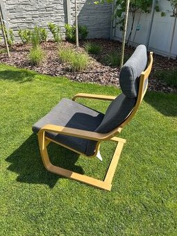 Křeslo z OŘ Ikea - tmavě šedý polstr