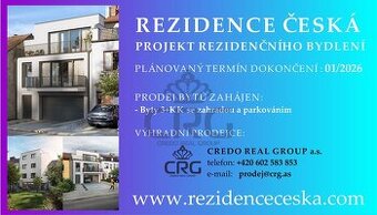 NABÍDKA PRODEJE NOVOSTAVBY BYTU 3+KK V OBCI ČESKÁ