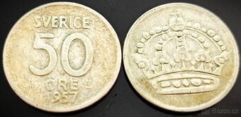 50 öre 1957 Švédsko