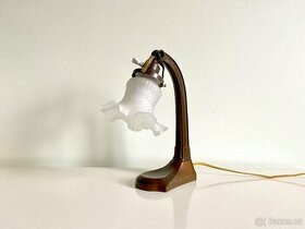 Stará secesní stolní lampa lampička, možná na zeď