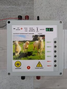 Prodám, elektrický ohradník, zdroj. SOLÁR 12V/230V 8J