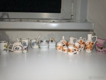 Sada porcelánových miniatur